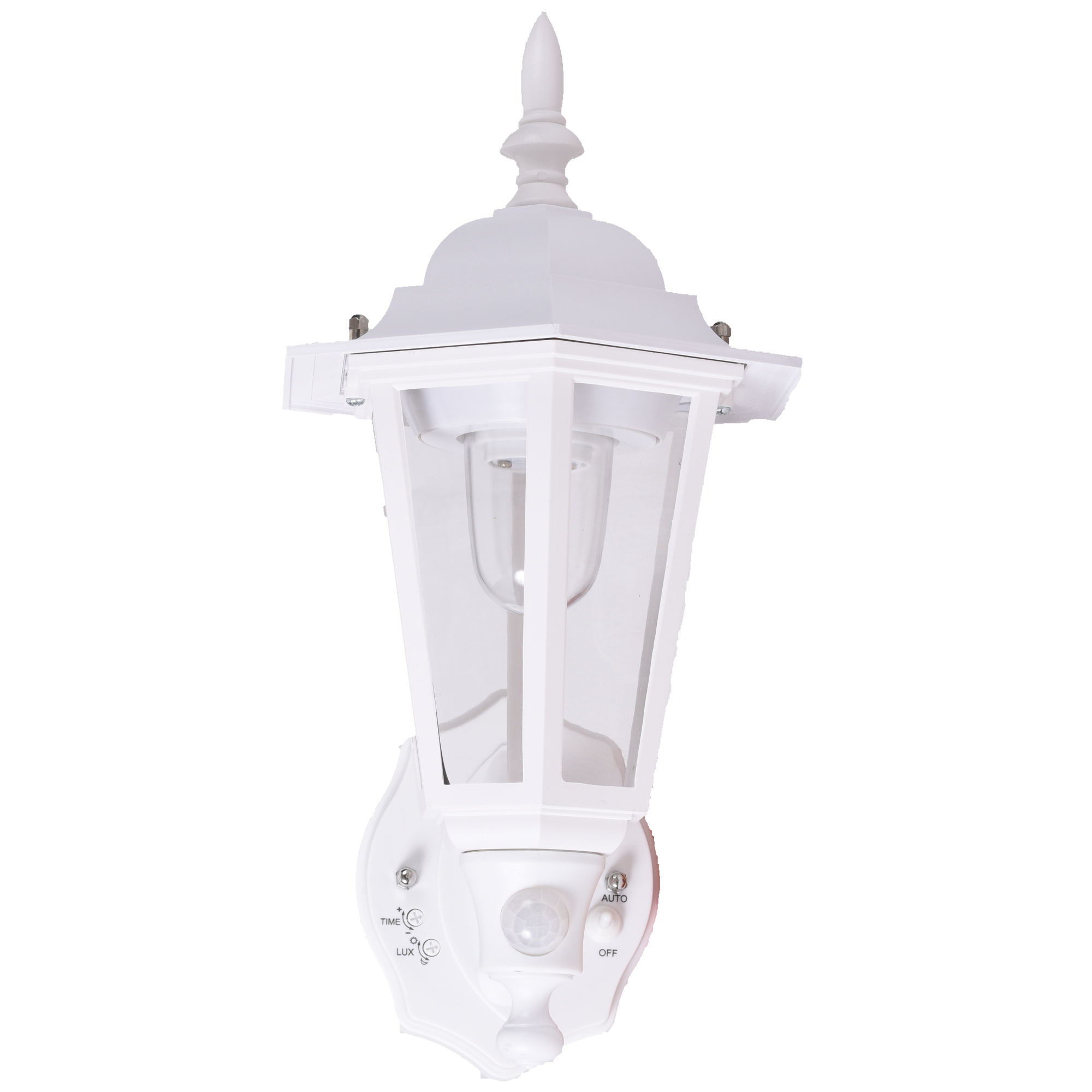 Maxsa Innovations Battery-Powered Motion-Activated LED Wall Sconce - Plastic, Weatherproof, White, Model# 49719